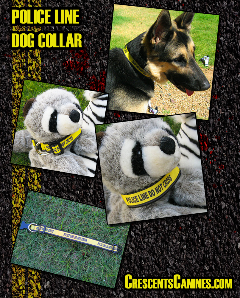 Police Line Dog Collar