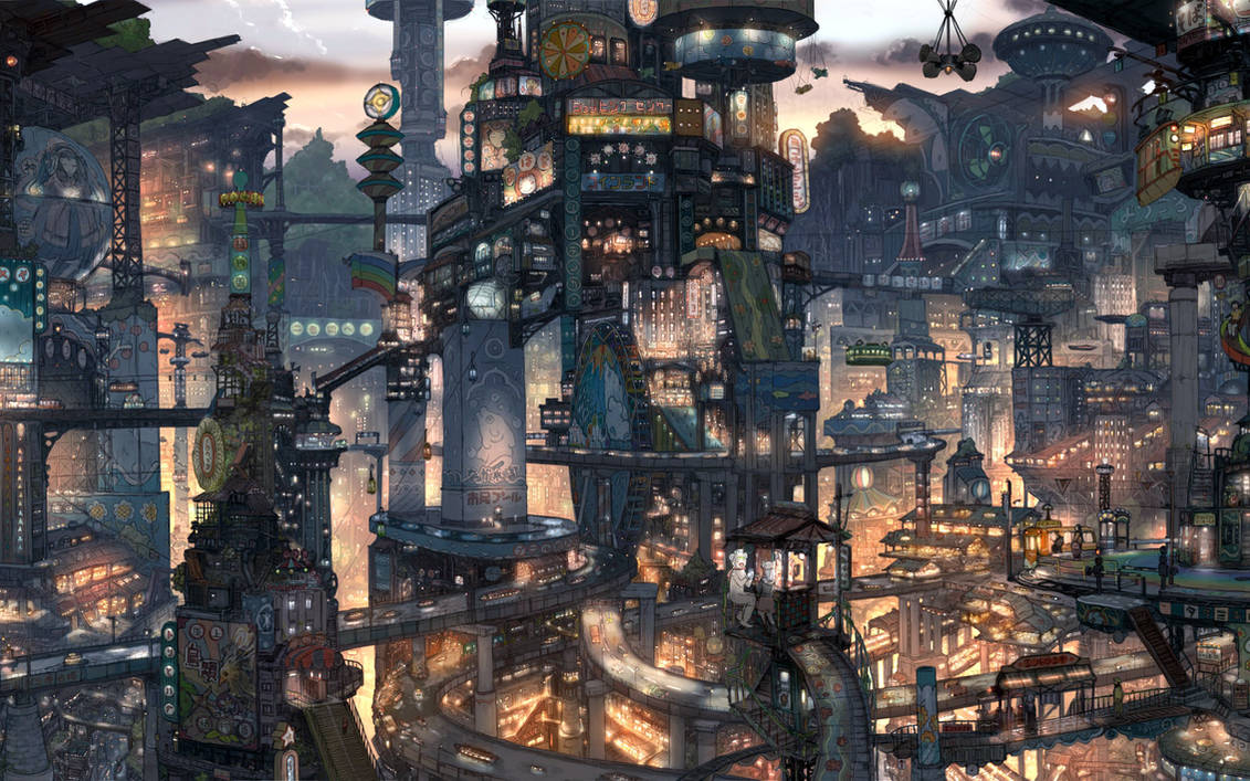 Anime City Win7 Theme by Saturdaysx