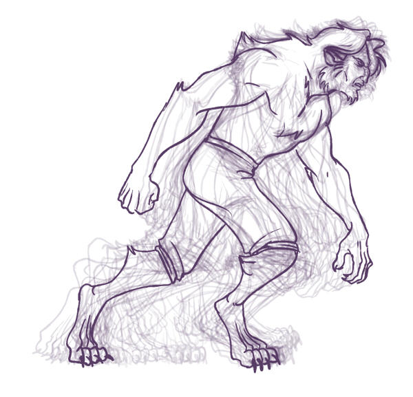 Rough Werewolf Walk Cycle by Porrie on DeviantArt