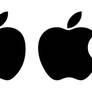 Eaten Apple Logo Funny Vector