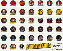 Borderlands game icon pack