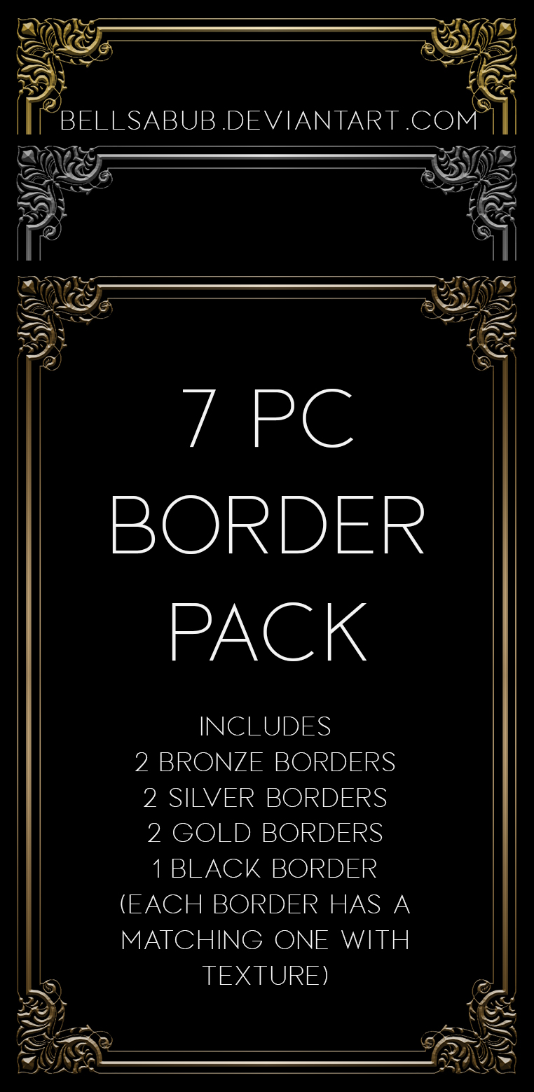 Border Pack #1 by bellsabub on DeviantArt