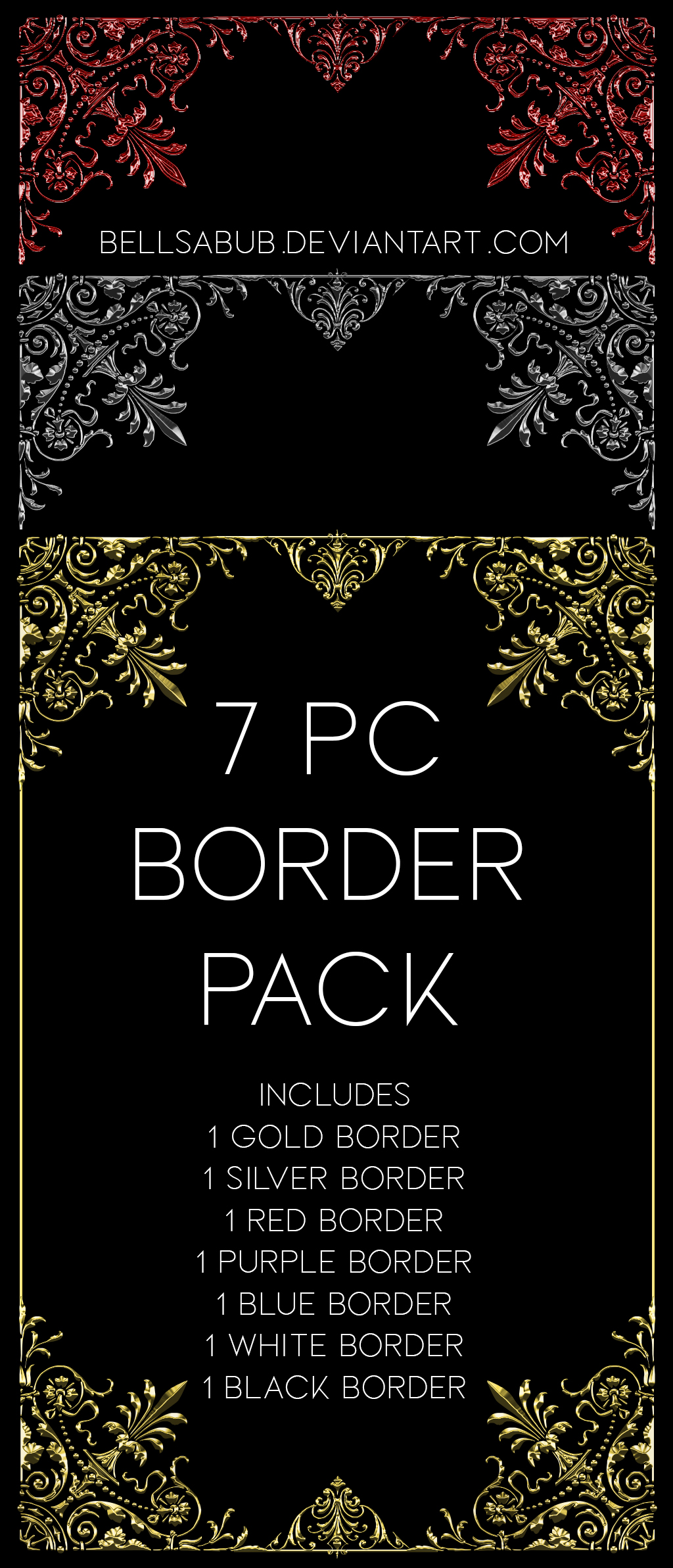 Border Pack #10 by bellsabub on DeviantArt