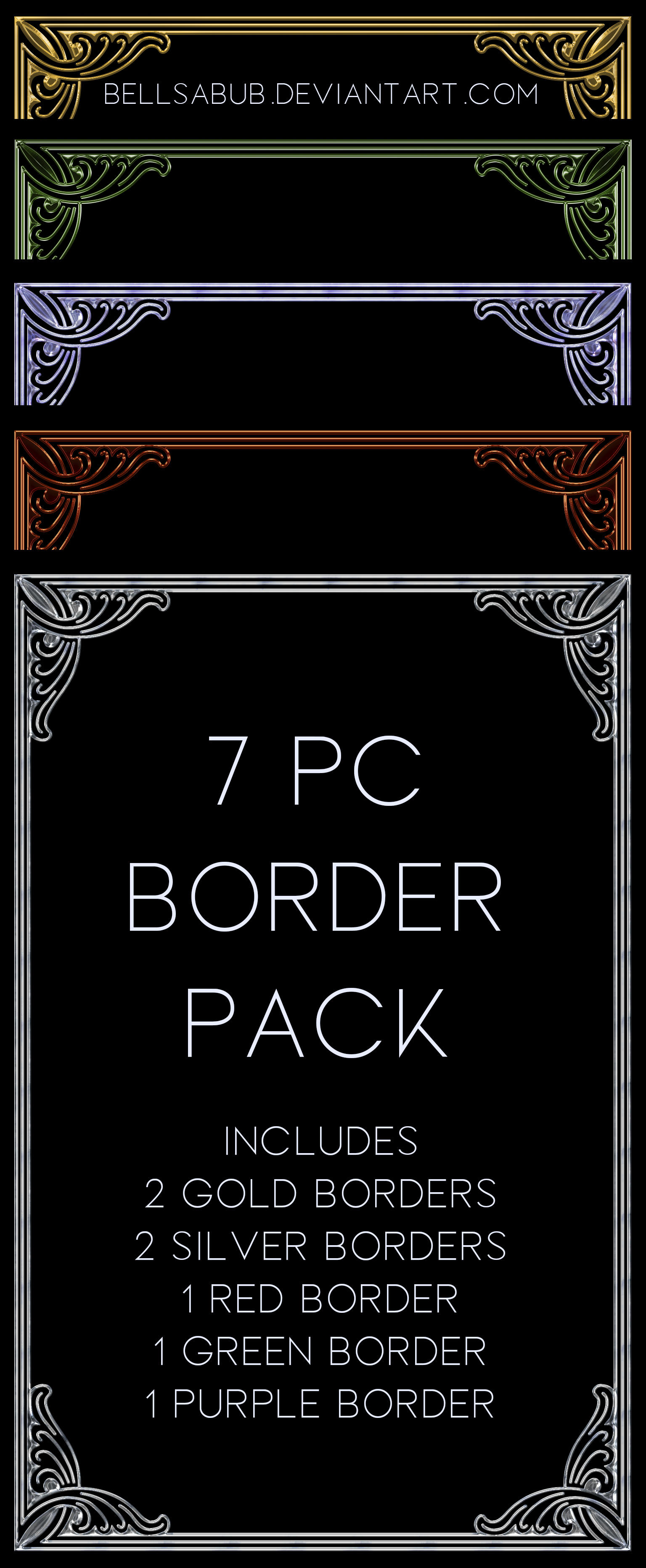 Border Pack #15 by bellsabub on DeviantArt