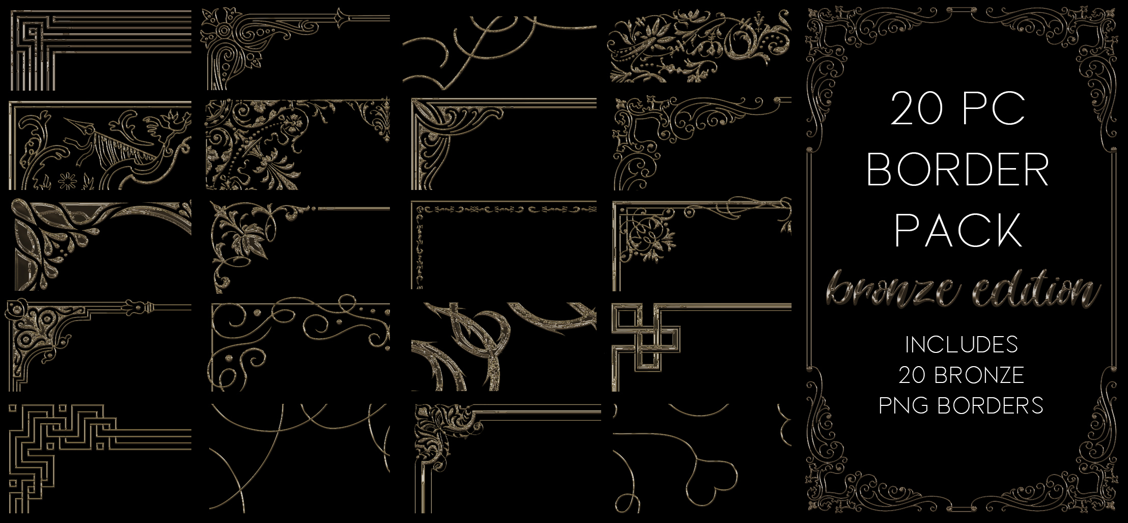 Border Pack - Bronze Edition by bellsabub on DeviantArt