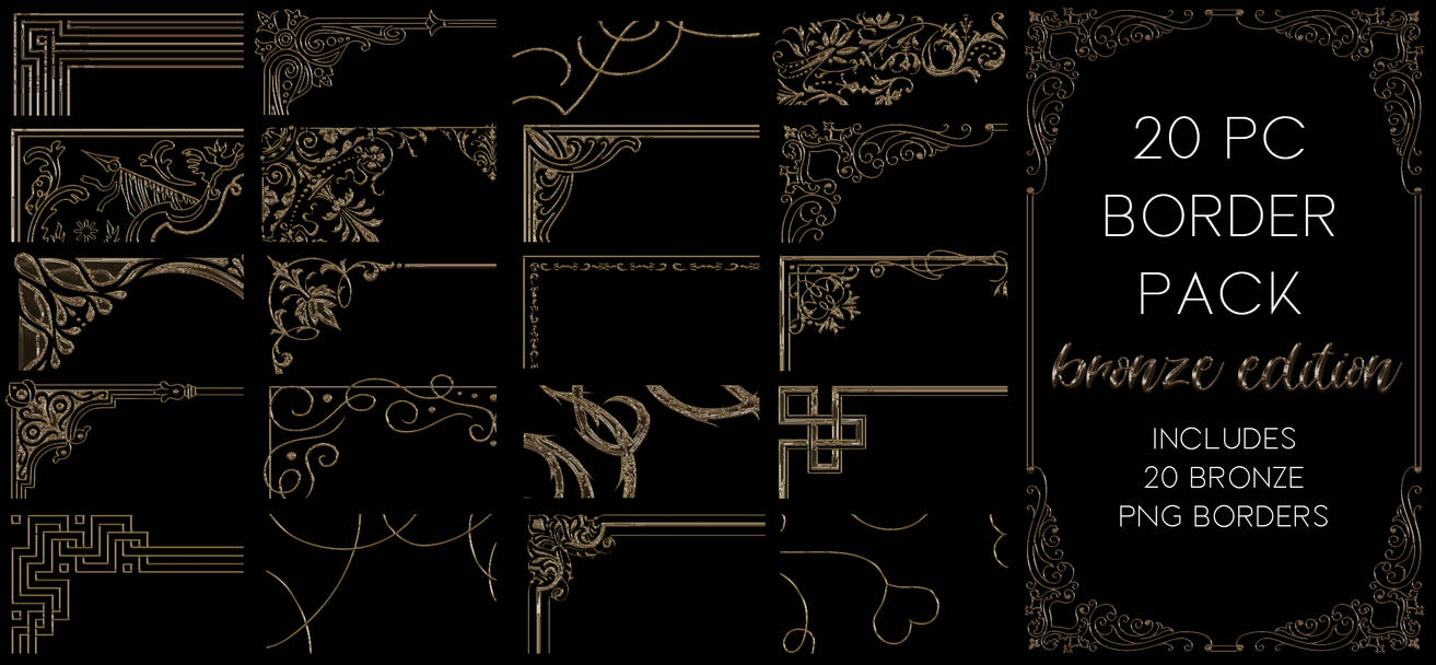 Border Pack - Bronze Edition by bellsabub on DeviantArt