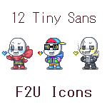 [F2U] - 12 Tiny Sans icons