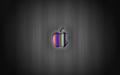 Apple HD Gray Wallpaper MAC