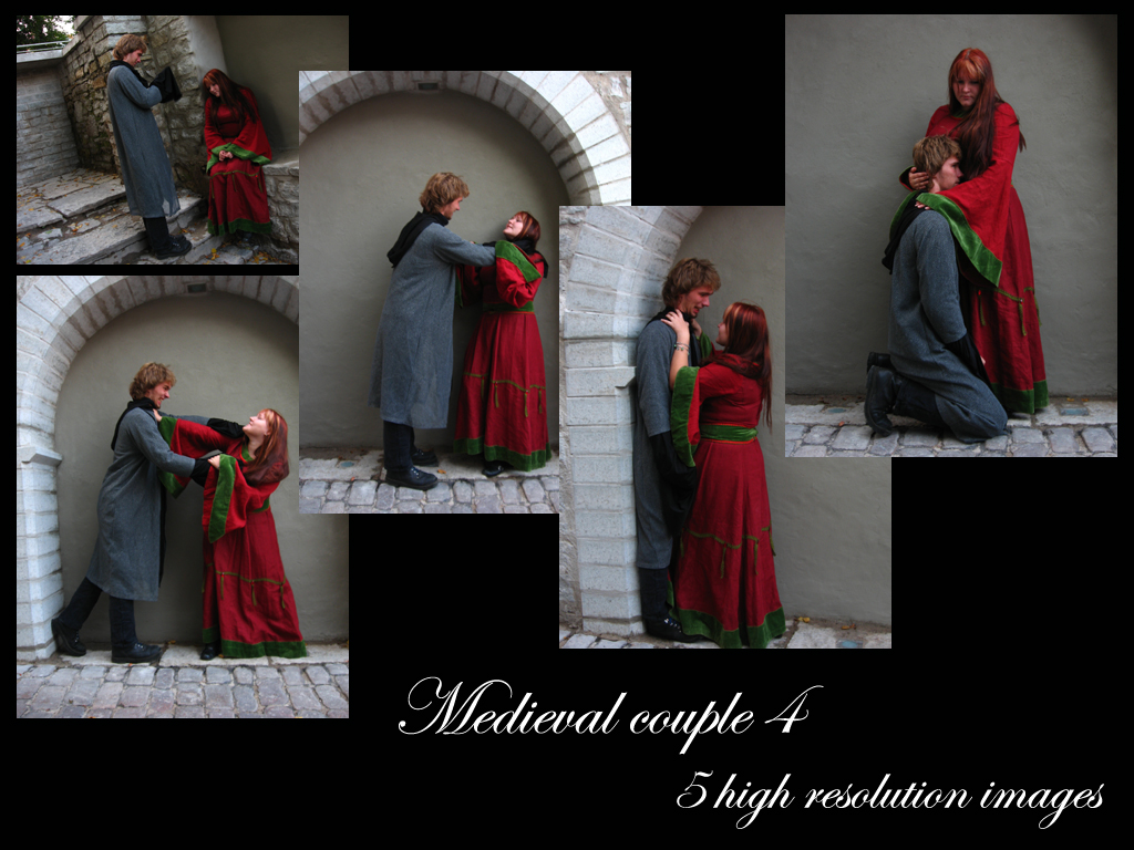 Medieval couple 4 stock pack