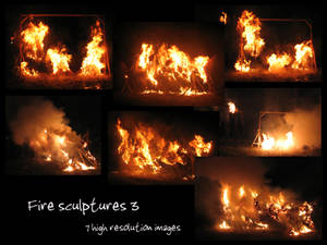 Fire sculptures 3 by Mithgariel-stock