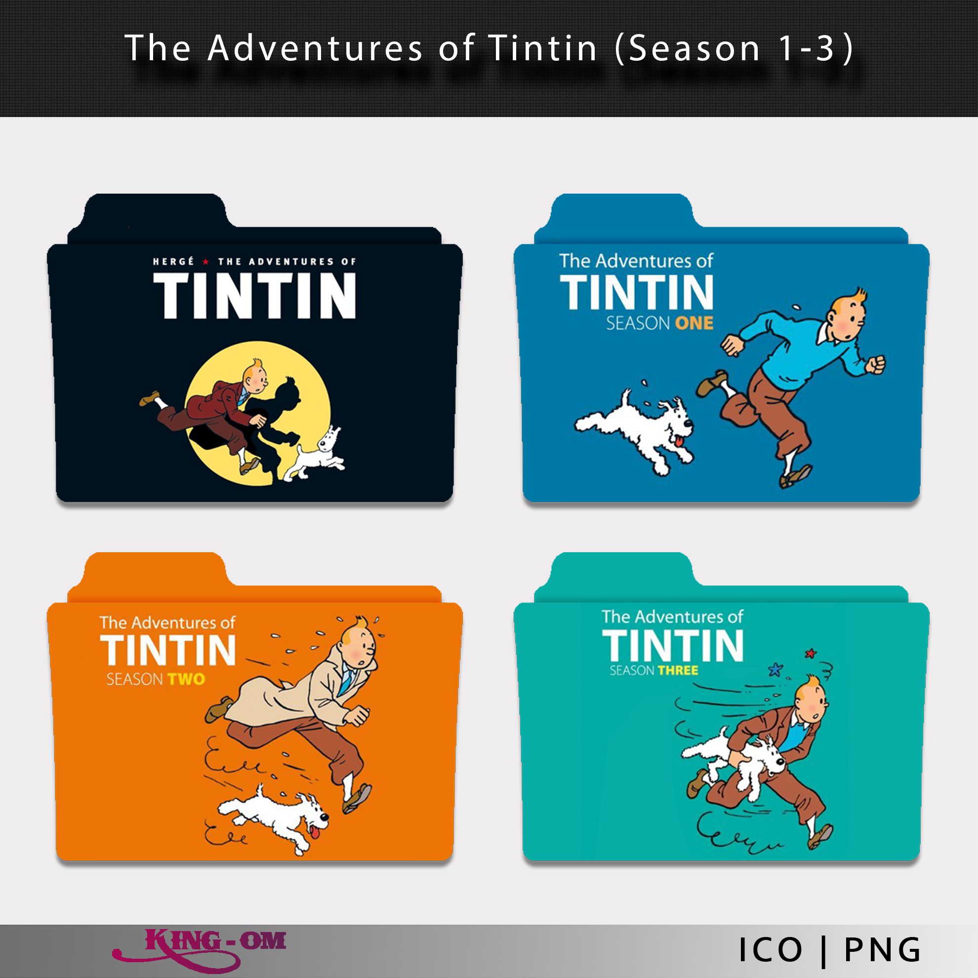Tintin Deviantart The Adventures of Tintin Folder Icon by king-om on DeviantArt