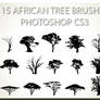 15 African Tree Brushes PSCS3