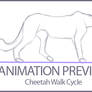 Cheetah Walk Cycle Rough SK