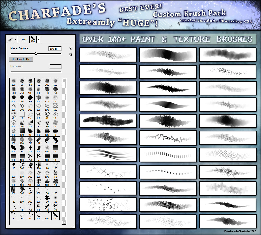 Charfades 100+ Painter Brushes