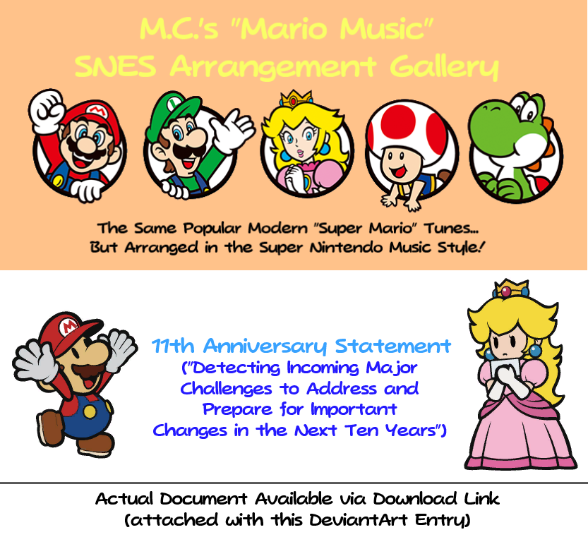 Mario Music'' Gallery - Anniv. Statement (2023) by mcelaire on