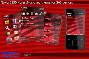 Nokia 5330 Red Theme for S40