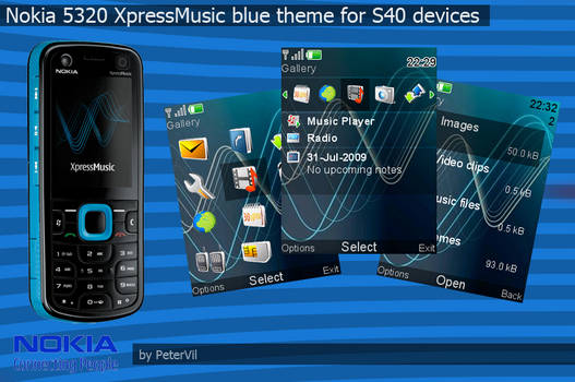 Nokia 5320 blue theme for S40