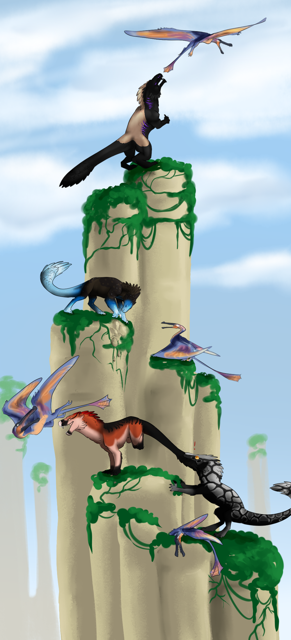Cliff Hunting by CosmicSlug101 on DeviantArt
