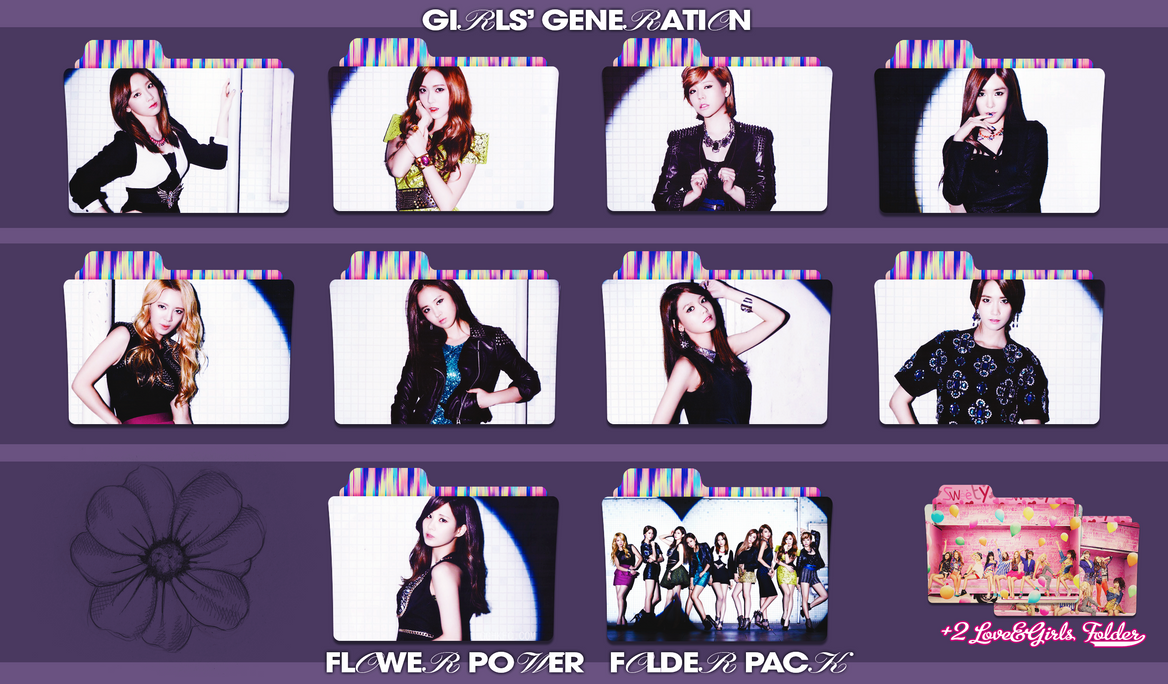 tjenestemænd belastning flydende Girls' Generation(SNSD) ~Flower Power Folder Pack~ by FolderOvert on  DeviantArt