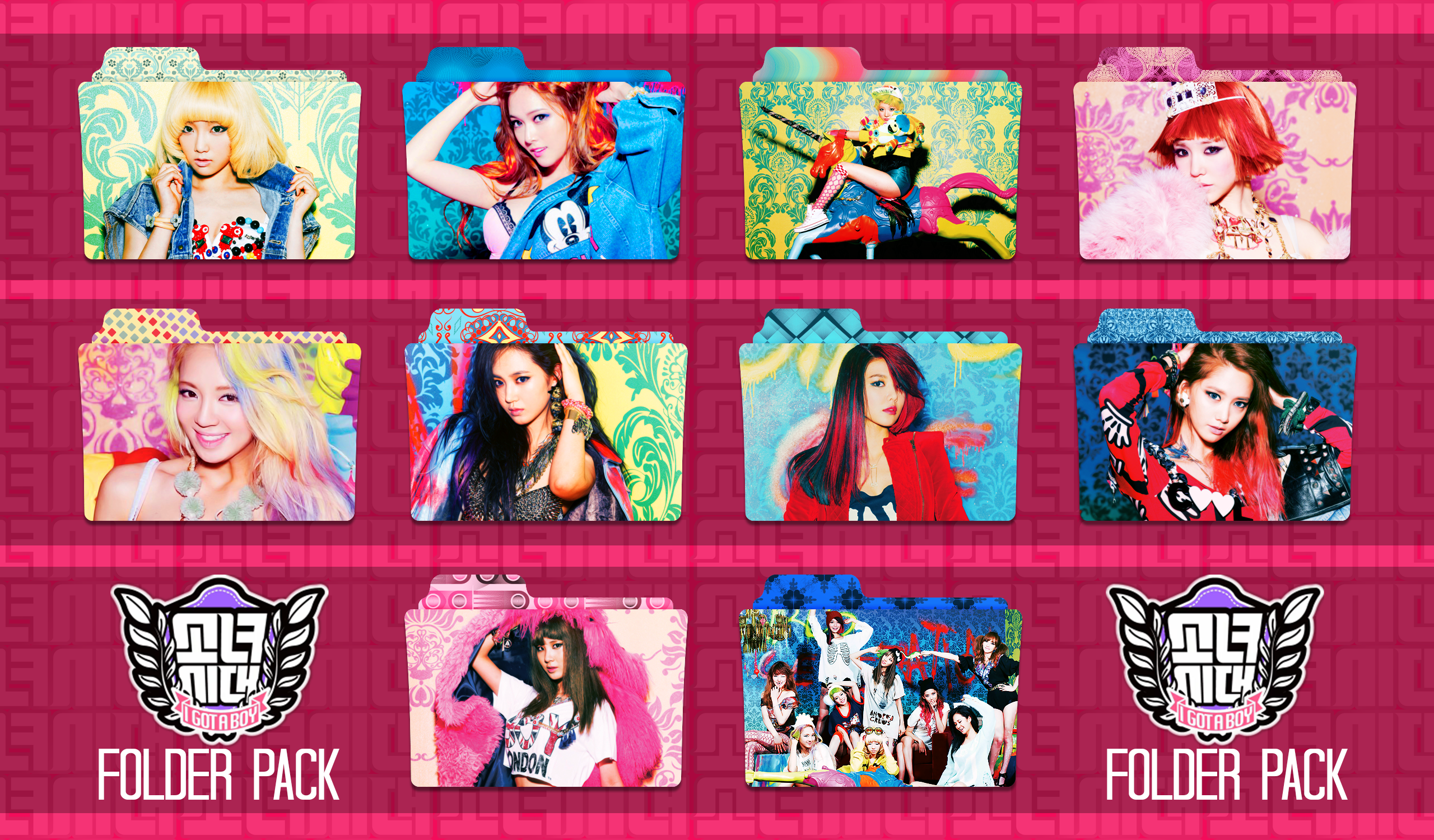 Girls' Generation (SNSD) ~I Got A Boy Folder Pack~