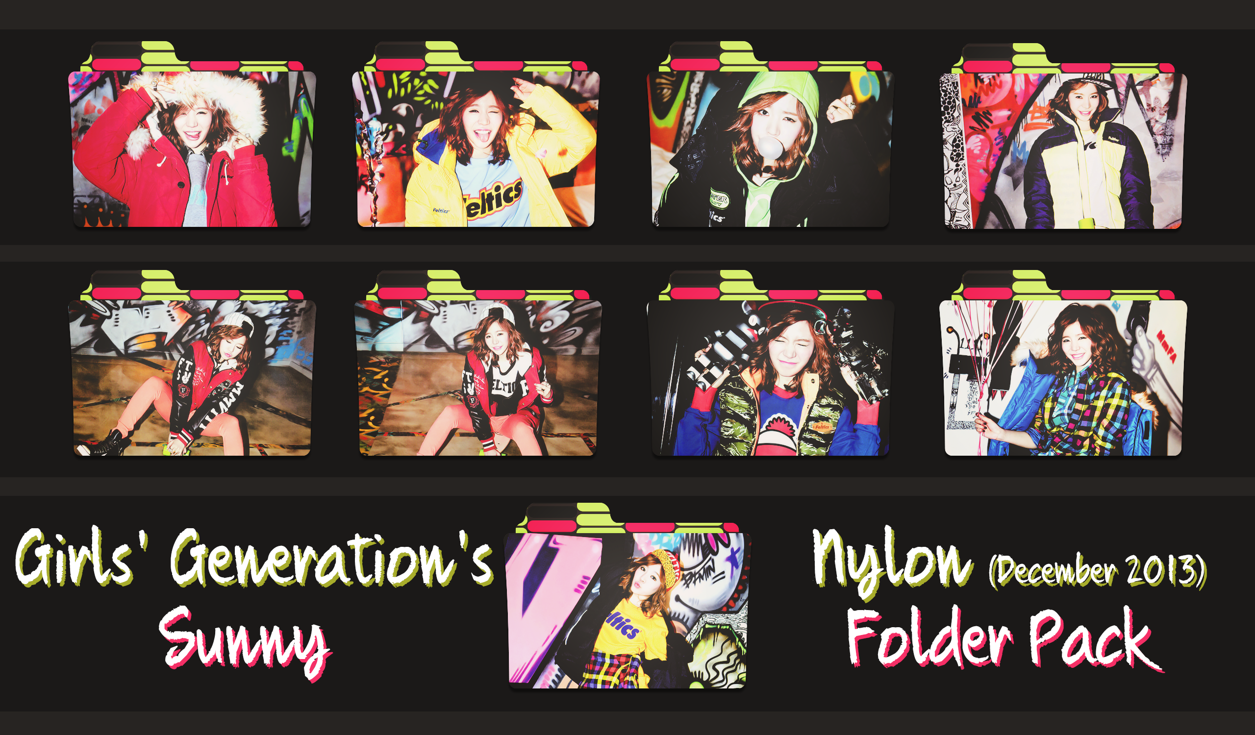 Sunny (SNSD) ~Nylon (13.12) Folder Pack~