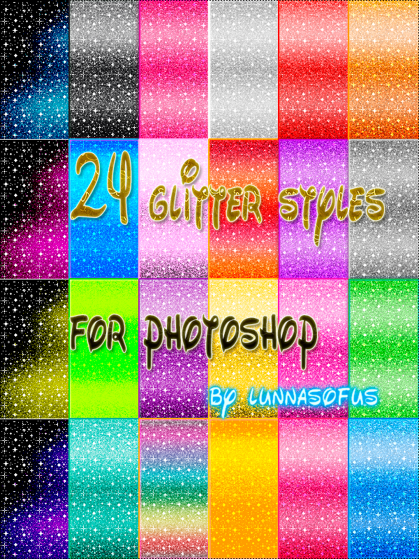 Glitter Styles for Photoshop by lunnasofus on DeviantArt