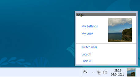 Taskbar UserTile