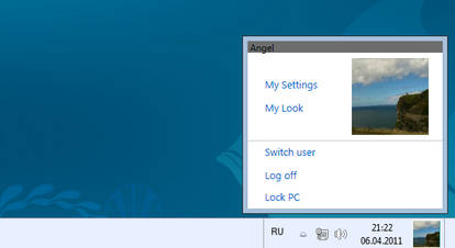 Taskbar UserTile