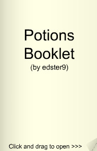 Interactive Potions Booklet