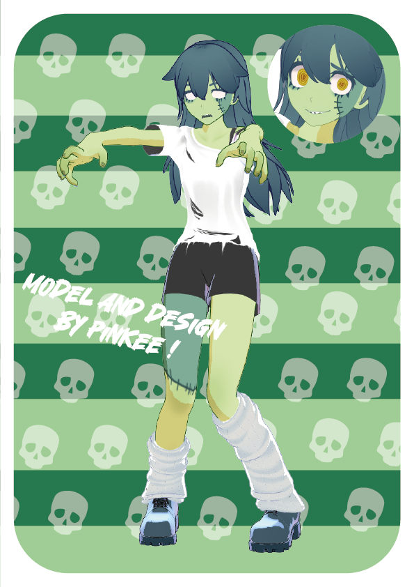 Zombie girl model by Pinkeeyoom by PinkeeYoom on DeviantArt
