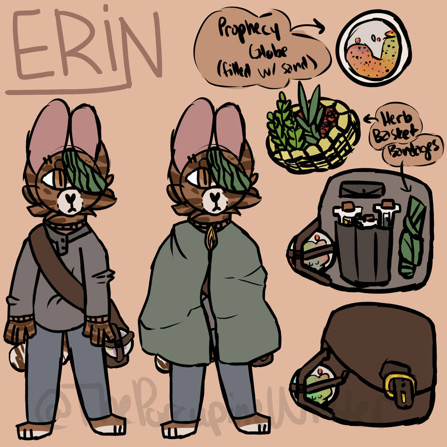 Erin's Ref Sheet by my-melome on DeviantArt