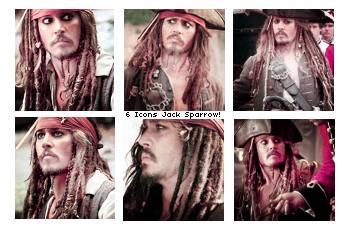 6 icons jack sparrow