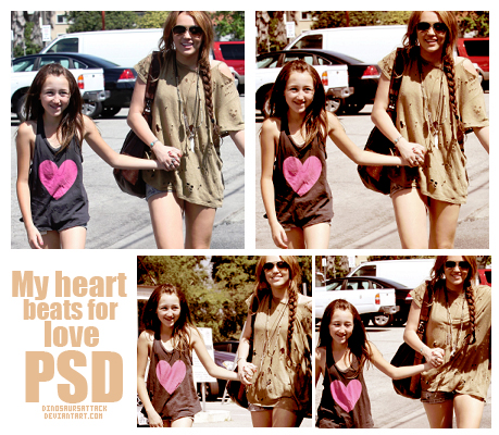 My Heart Beats for Love psd by Dinosaursattack