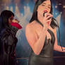 Jazmine and Bianca on Stage