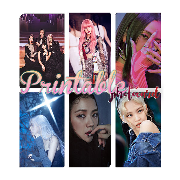 Printable photocard BLACKPINK by Wildnessgraphics on DeviantArt