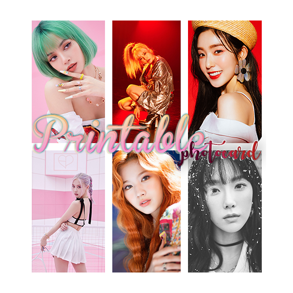 Printable photocard MIX KPOP GIRL by Wildnessgraphics on DeviantArt