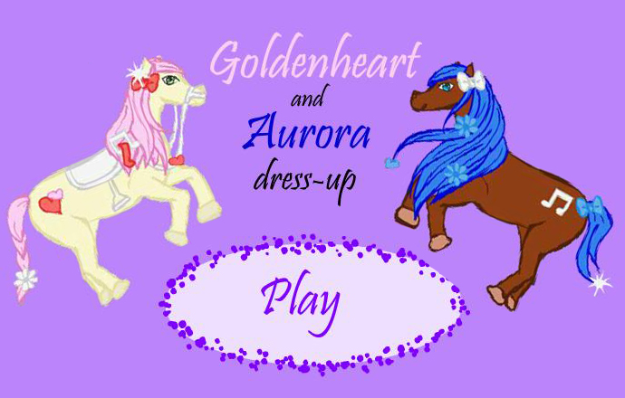 Goldenheart and Aurora dress-up