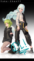 xX MMD Xx TDA KPoP Style Miku and Gumi + DL!