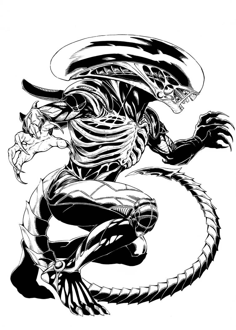 ALIEN inks by TimRees on DeviantArt