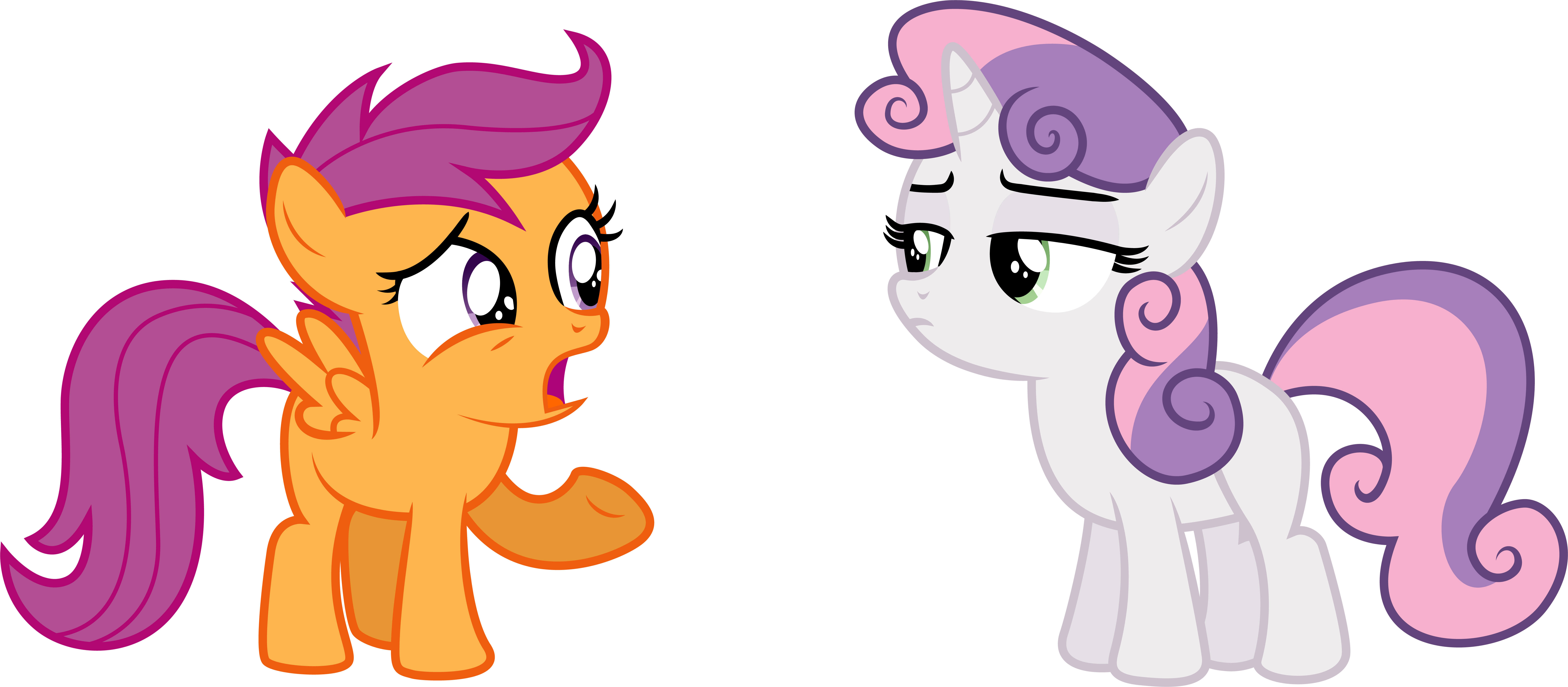 Sweetie Belle Blaming Scootaloo