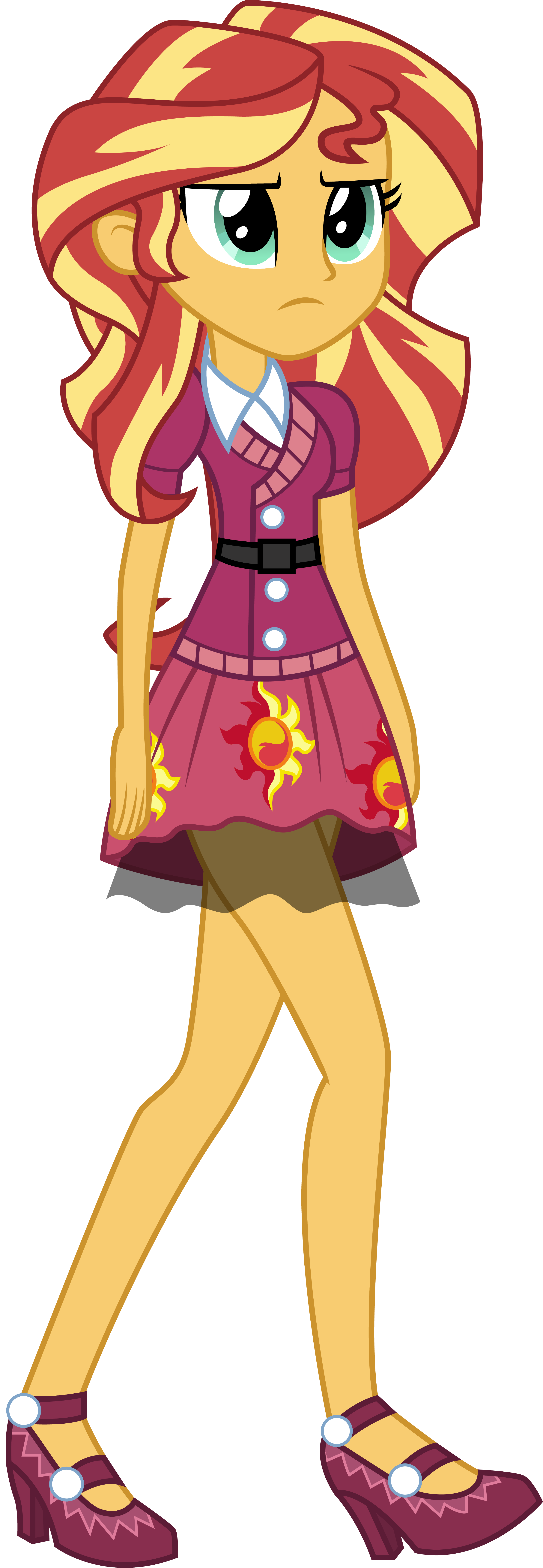 Sunset Shimmer School Spirt Clothes by illumnious on DeviantArt