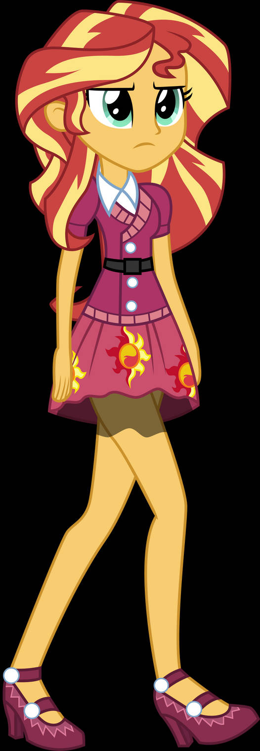 Sunset Shimmer School Spirt Clothes by illumnious on DeviantArt