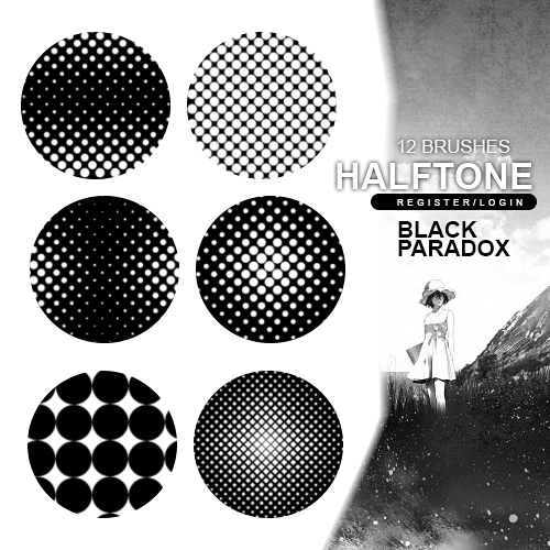 [PACK] 12 Brushes - Halftone by gabygomita on DeviantArt