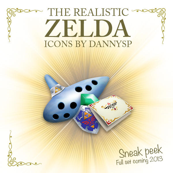 Realistic Zelda Icons (Sneak Peek)