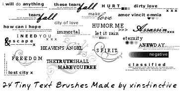 Tiny Text Brushes 2