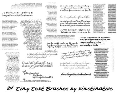 Tiny Text Brushes 5