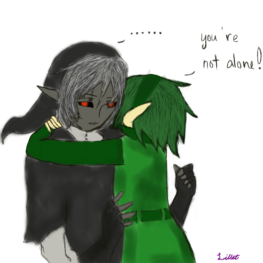 Dark Link and Saria