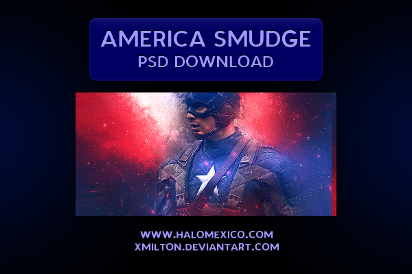 America Smudge PSD Download