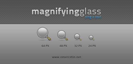 Magnifying Glass Icons + PSD