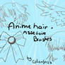 Anime hair+assesoire brushes